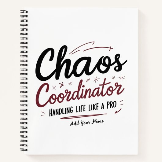 Chaos Coordinator Mousepad - Personalisierter Schr Notizblock (Vorderseite)