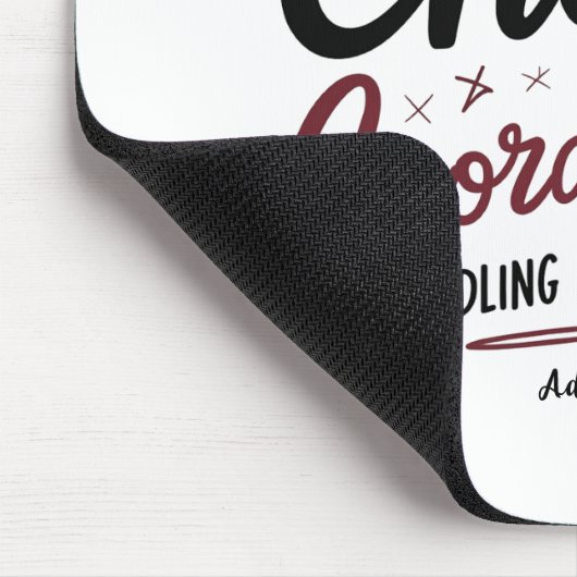 Chaos Coordinator Mousepad – Personalized Desk Gif (Ecke)