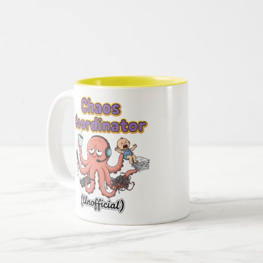 Chaos Coordinator mug Zweifarbige Tasse (Vorderseite Links)