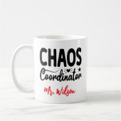 Chaos Coordinator Notebook – Funny Teacher Quote Kaffeetasse (Links)