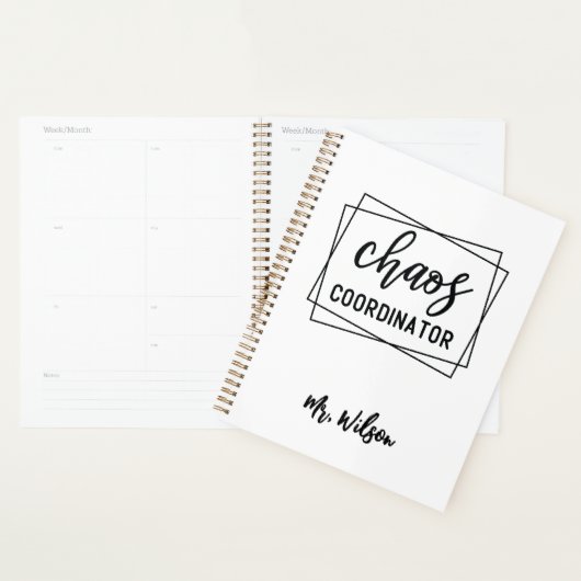 Chaos Coordinator Notebook – Funny Teacher Quote Planer (Anzeige)