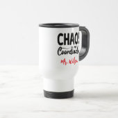 Chaos Coordinator Notebook – Funny Teacher Quote Reisebecher (VorderseiteRechts)