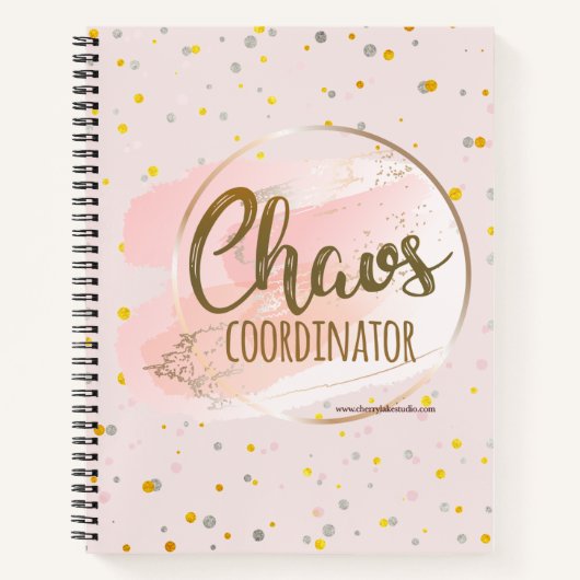 Chaos Coordinator Notebook Journal Notizblock (Vorderseite)