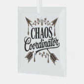 Chaos Coordinator Ornament Aus Glas (Vorderseite links)
