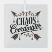 Chaos Coordinator Ornament Aus Glas (Vorderseite)