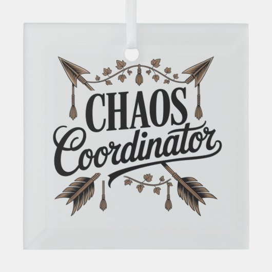 Chaos Coordinator Ornament Aus Glas (Vorderseite)