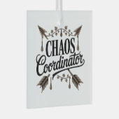 Chaos Coordinator Ornament Aus Glas (Vorderseite Rechts)