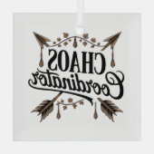 Chaos Coordinator Ornament Aus Glas (Rückseite)