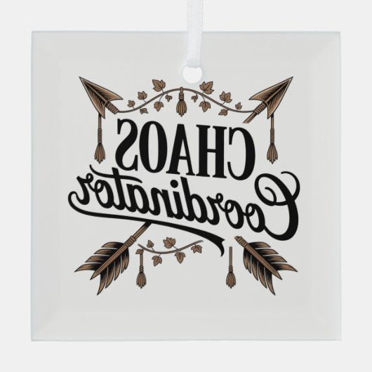 Chaos Coordinator Ornament Aus Glas (Rückseite)