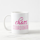 Chaos Coordinator Pink Script Tasse (Links)