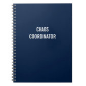 Chaos Coordinator Project Manager Notebook Notizblock (Vorderseite)