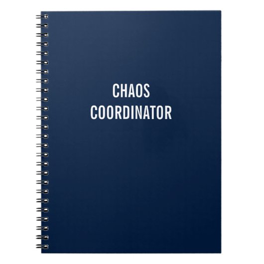 Chaos Coordinator Project Manager Notebook Notizblock (Vorderseite)