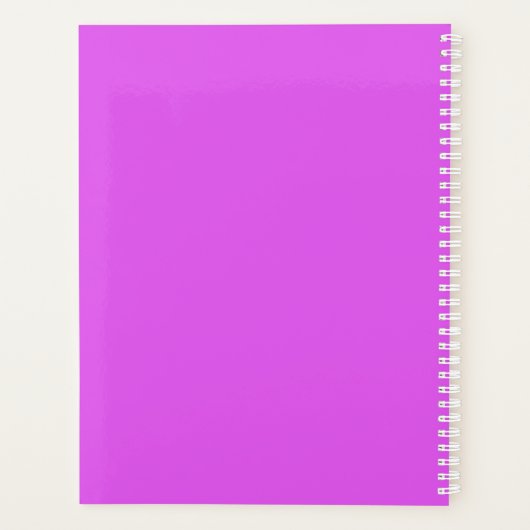 Chaos Coordinator Purple Personalized Name Planer (Rückseite)