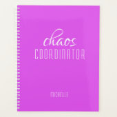Chaos Coordinator Purple Personalized Name Planer (Vorderseite)