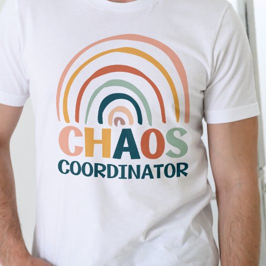 Chaos Coordinator Retrofarben Boho Regenbogen T-Shirt