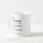 Chaos Coordinator Sarcastic Miracle Worker Funny Kaffeetasse (Vorderseite Links)