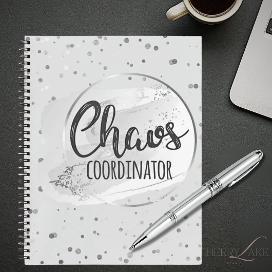 Chaos Coordinator Silver Notebook Planner Notizblock