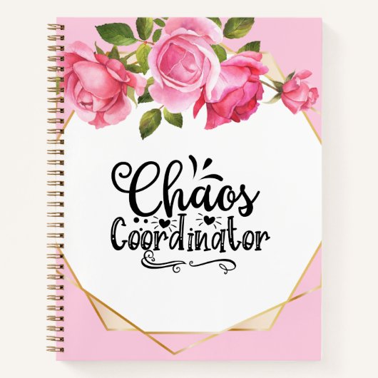 Chaos Coordinator Spiral Notebook Notizblock (Vorderseite)