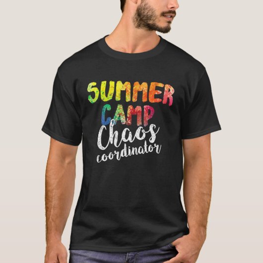 Chaos Coordinator Summer Camp Counselor T-Shirt (Vorderseite)