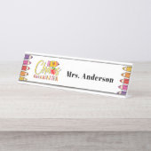 Chaos Coordinator Teacher Gift Schreibtischnamensplakette (Vorderseite )