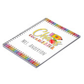 Chaos Coordinator Teacher Name Notebook Notizblock (Linke Seite)