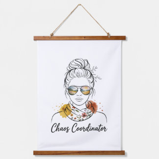 Chaos Coordinator Wandteppich Mit Holzrahmen