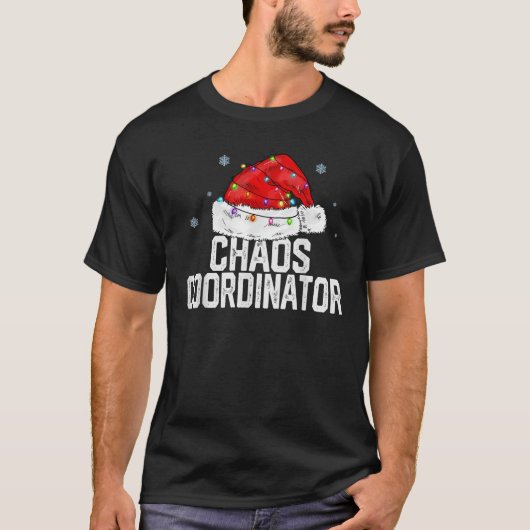 Chaos Coordinator Weihnachtsfrauenfamilie Matching T-Shirt (Vorderseite)