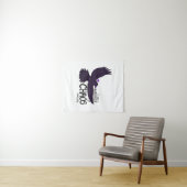 Chaos Crow Tapestry Wandteppich (Beispiel (Horizontal))