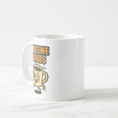 Chaos durch Koffein Lustiger Energetischer Kaffee- Kaffeetasse (Vorderseite Links)