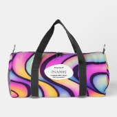  Chaos & Essentials – Abstract Design Personalized Duffle Bag (Rückseite)