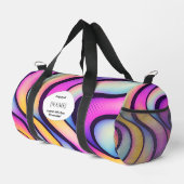  Chaos & Essentials – Abstract Design Personalized Duffle Bag (Rechte Ecke)