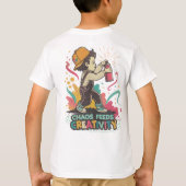 Chaos Feeds Creativity – Retro Graffiti Pop Art  T-Shirt (Rückseite)