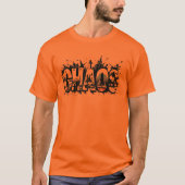 Chaos - Fett Orange Graphic T-Shirt (Vorderseite)