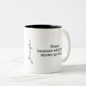 Chaos Fueled Coffee Mug Zweifarbige Tasse (VorderseiteRechts)