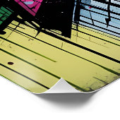 Chaos & Harmony: Abstract Graffiti Explosion Poster (Ecke)
