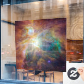 Chaos im Herzen des Orion Spitzer Hubble Composite Fensteraufkleber (Café-Fenster)