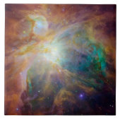 Chaos im Herzen des Orion Spitzer Hubble Composite Fliese (Vorderseite)