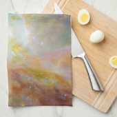 Chaos im Herzen des Orion Spitzer Hubble Composite Geschirrtuch (Viertel Falte)