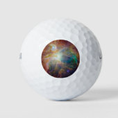 Chaos im Herzen des Orion Spitzer Hubble Composite Golfball (Vorderseite)