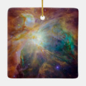 Chaos im Herzen des Orion Spitzer Hubble Composite Keramikornament (Rückseite)