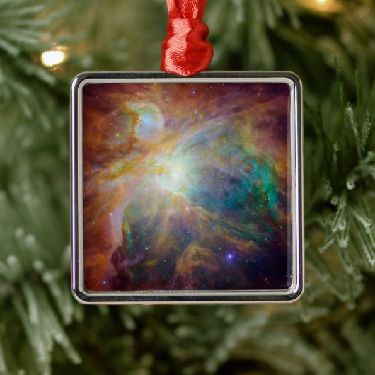Chaos im Herzen des Orion Spitzer Hubble Composite Ornament Aus Metall (Baum)