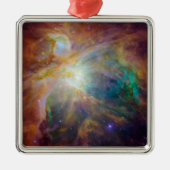 Chaos im Herzen des Orion Spitzer Hubble Composite Ornament Aus Metall (Vorne)