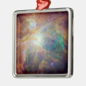 Chaos im Herzen des Orion Spitzer Hubble Composite Ornament Aus Metall (Links)