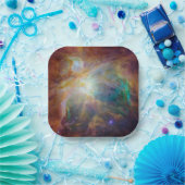 Chaos im Herzen des Orion Spitzer Hubble Composite Pappteller (Party)