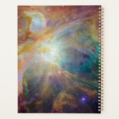 Chaos im Herzen des Orion Spitzer Hubble Composite Planer (Rückseite)