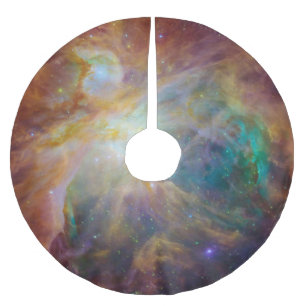 Chaos im Herzen des Orion Spitzer Hubble Composite Polyester Weihnachtsbaumdecke