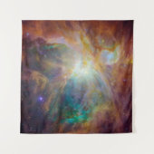 Chaos im Herzen des Orion Spitzer Hubble Composite Wandteppich (Vorderseite (Horizontal))