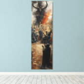 🎨 🔥 "Chaos in Brushstrokes" 🌪️ 🖌️ Leinwanddruck (Insitu (Holzboden))