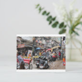 Chaos in Delhi Postkarte (Stehend Vorderseite)
