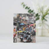 Chaos in Delhi Postkarte (Stehend Vorderseite)